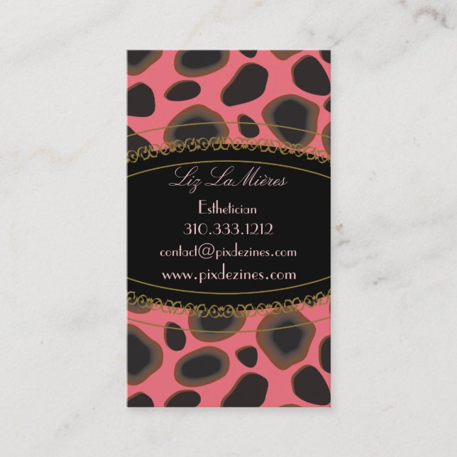 Tarjetas de presentación impresas con queso (Anverso)