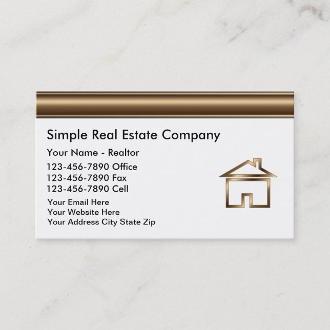 Tarjetas de presentación inmobiliaria (Anverso)