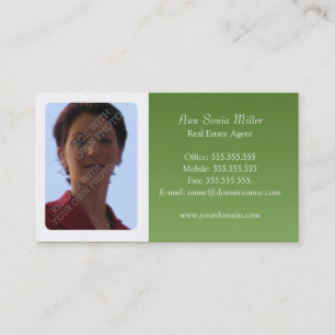 Tarjetas de presentación inmobiliaria - Olive Gre