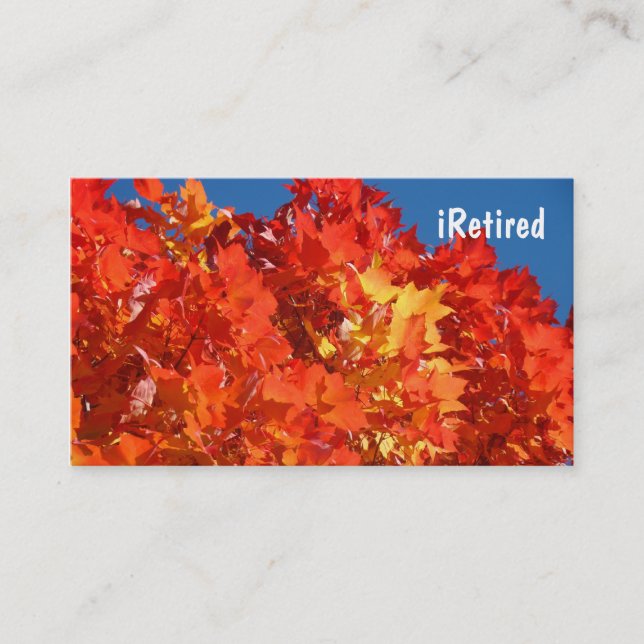 Tarjetas de Presentación iRetired Amando la Vida D (Anverso)