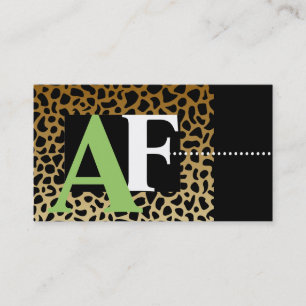 Tarjetas de presentación Leopard Print