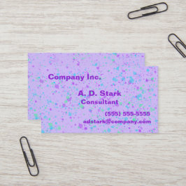 Tarjetas de presentación ligera morada