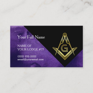 Tarjetas de presentación masónicas   Grand Lodge