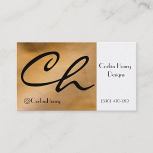 Tarjetas de presentación metálicas de cobre