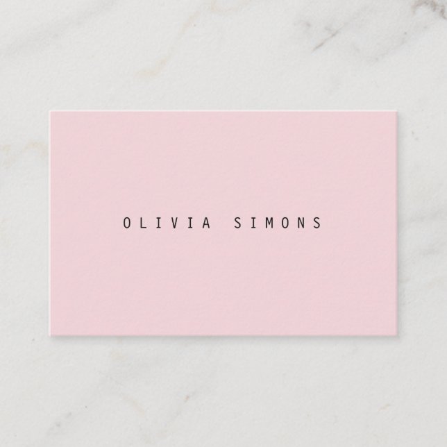 Tarjetas de presentación minimalistas (Anverso)