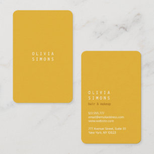 Tarjetas de presentación minimalistas en color tre