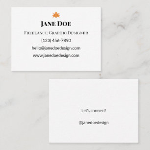 Tarjetas de Presentación Minimalistas Identidad