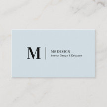 Tarjetas de presentación minimalistas modernas azu