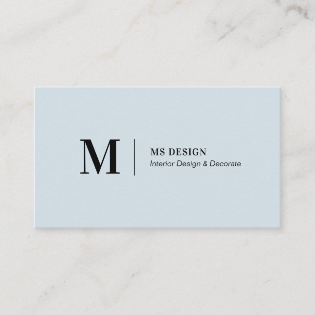 Tarjetas de presentación minimalistas modernas azu (Anverso)