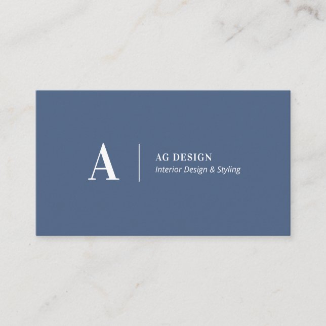 Tarjetas de presentación minimalistas modernas ele (Anverso)