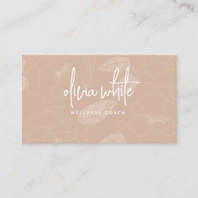 Tarjetas de presentación minimalistas modernas, mi (Anverso)