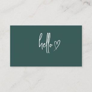 Tarjetas de presentación minimalistas modernas, mi