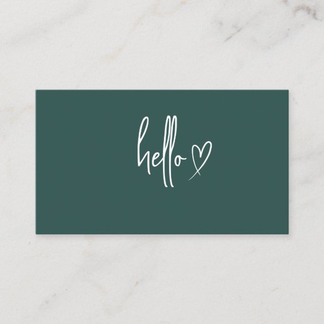 Tarjetas de presentación minimalistas modernas, mi (Anverso)