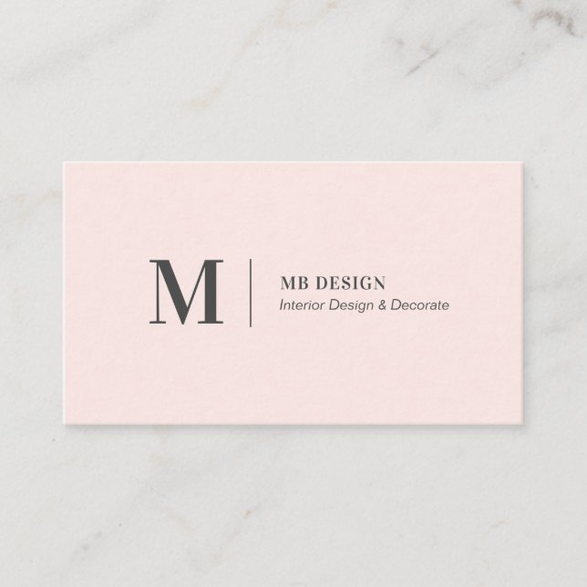 Tarjetas de presentación minimalistas modernas ros (Anverso)