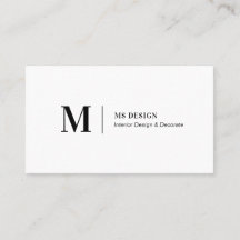 Tarjetas de presentación minimalistas modernas sim