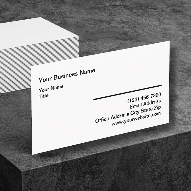 Tarjetas de presentación minimalistas simples de e (Subido por el creador)