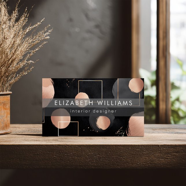 Tarjetas de presentación modernas abstractas de or (Subido por el creador)
