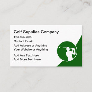 Tarjetas de Presentación Modernas de Golf