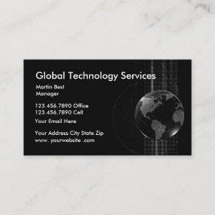 Tarjetas de presentación modernas de servicios de