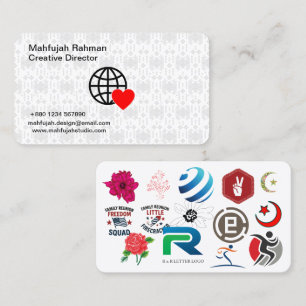 Tarjetas de Presentación Modernas Marca Creativa