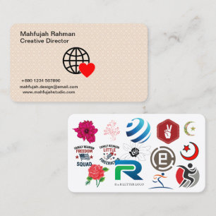 Tarjetas de Presentación Modernas Marca Creativa