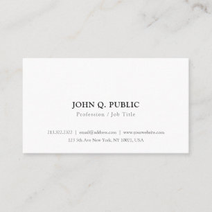 Tarjetas de presentación modernas simples elegante