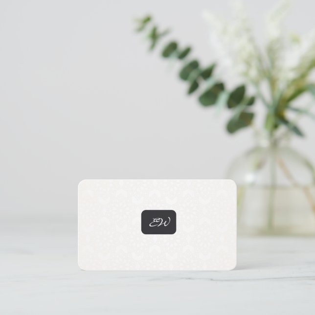 Tarjetas de presentación modernas y elegantes con  (Anverso de pie)