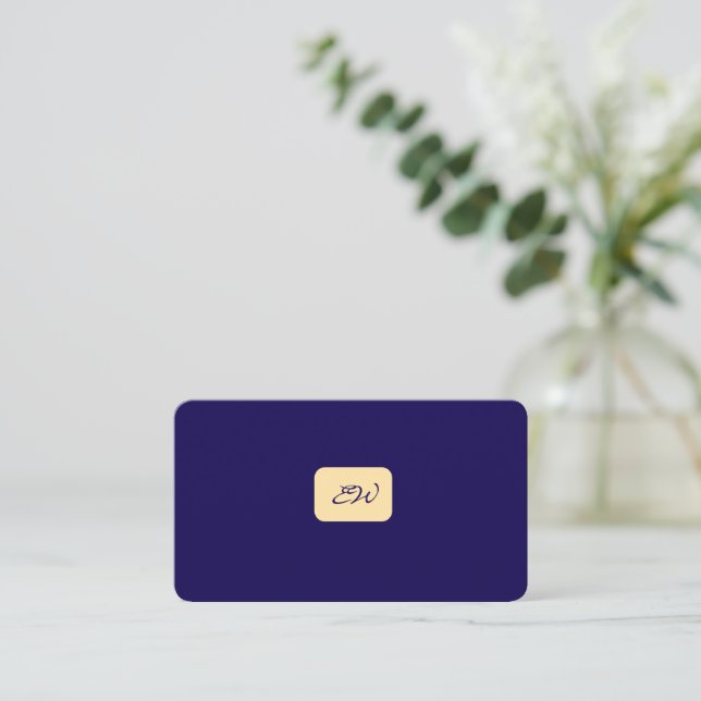 Tarjetas de presentación modernas y elegantes con  (Anverso de pie)