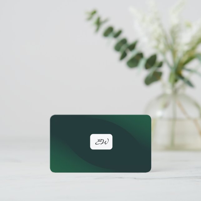 Tarjetas de presentación modernas y elegantes con  (Anverso de pie)