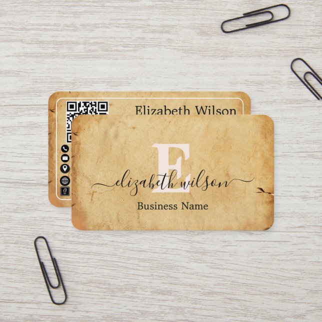 Tarjetas de presentación modernas y elegantes con  (Anverso/Reverso In Situ)