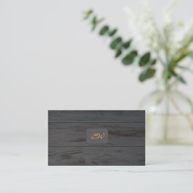 Tarjetas de presentación modernas y elegantes con  (Anverso de pie)