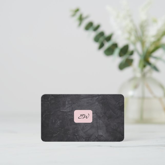 Tarjetas de presentación modernas y elegantes con  (Anverso de pie)