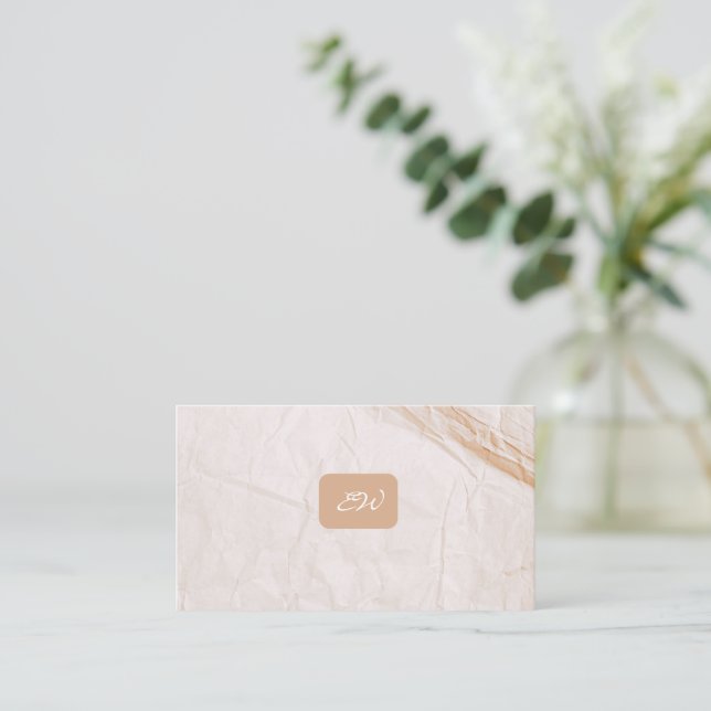 Tarjetas de presentación modernas y elegantes con  (Anverso de pie)