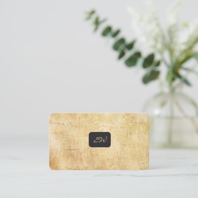 Tarjetas de presentación modernas y elegantes con  (Anverso de pie)