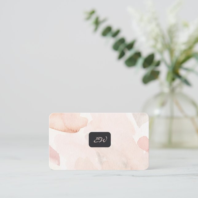 Tarjetas de presentación modernas y elegantes con  (Anverso de pie)