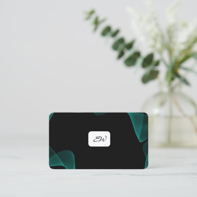Tarjetas de presentación modernas y elegantes con  (Anverso de pie)