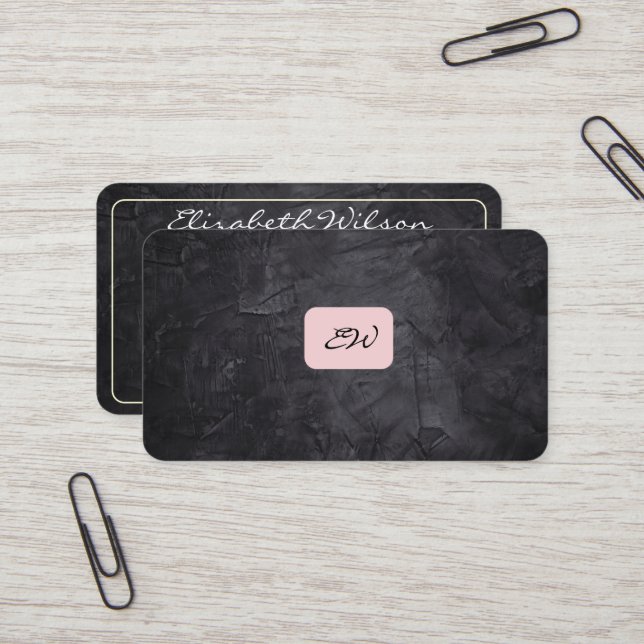 Tarjetas de presentación modernas y elegantes con  (Anverso/Reverso In Situ)