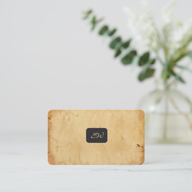 Tarjetas de presentación modernas y elegantes con  (Anverso de pie)