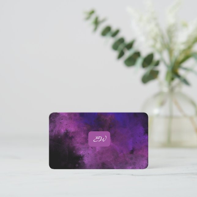 Tarjetas de presentación modernas y elegantes con  (Anverso de pie)