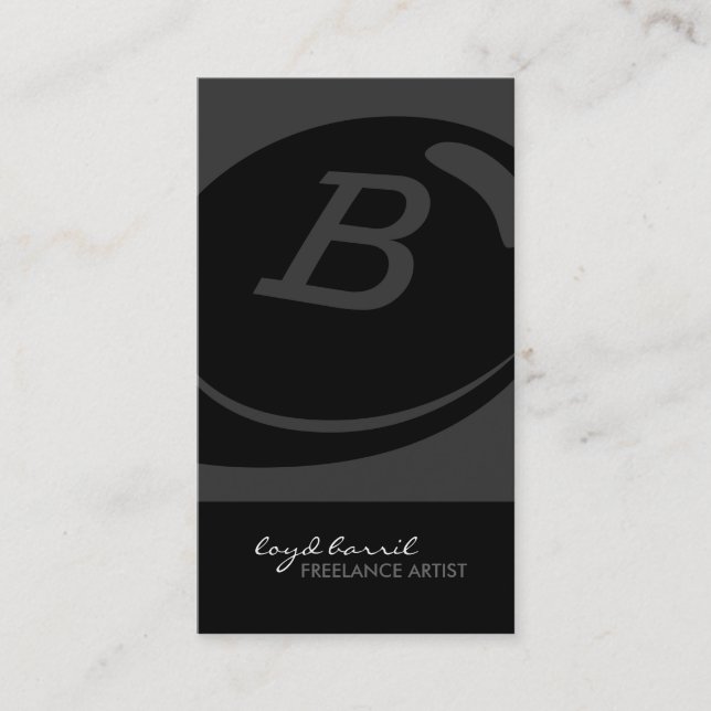 Tarjetas de presentación monográficas únicas (Anverso)