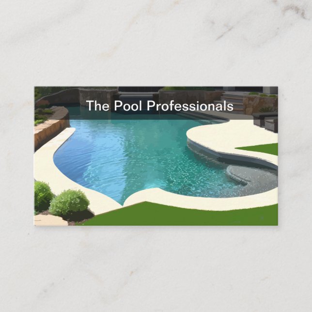 Tarjetas de presentación nuevas para piscina (Anverso)