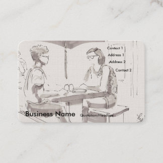 Tarjetas de presentación para almuerzo de negocios
