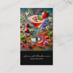 Tarjetas de presentación para barman