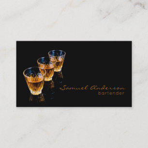 Tarjetas de presentación para barman
