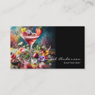 Tarjetas de presentación para bartenders