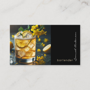 Tarjetas de presentación para bartenders