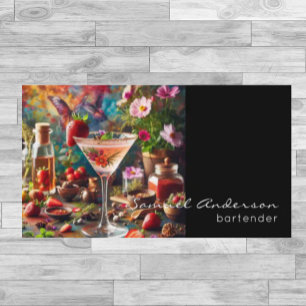 Tarjetas de presentación para bartenders
