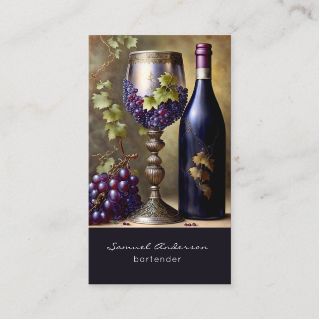 Tarjetas de Presentación para Bartenders (Anverso)