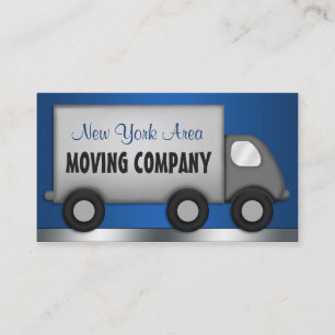 Tarjetas de presentación para camiones Blue Mover