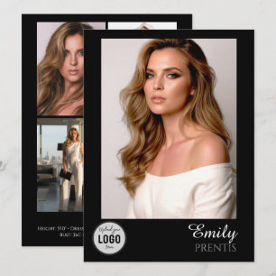 Tarjetas de Presentación para Casting 5 Fotos co